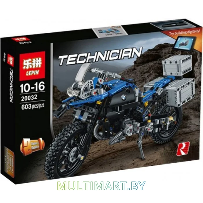 Конструктор Lepin 20032 Приключения на BMW R 1200 GS (603 детали)